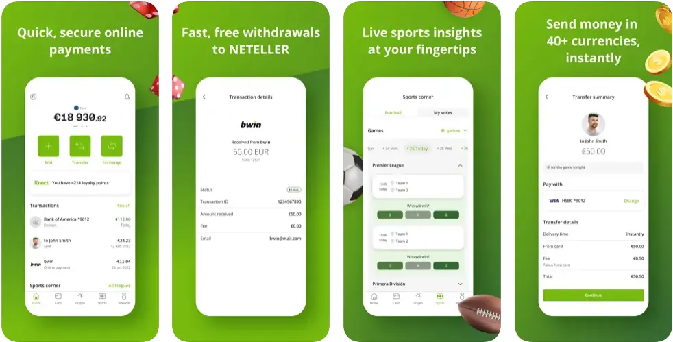 Neteller eWallet App